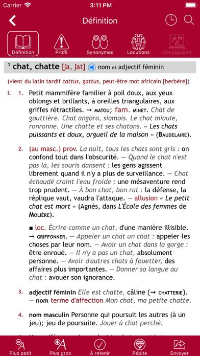 Dictionnaire Le Robert Mobile Captura de pantalla de la aplicación #3