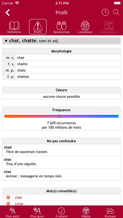 Dictionnaire Le Robert Mobile Capture d'écran de l'application #4