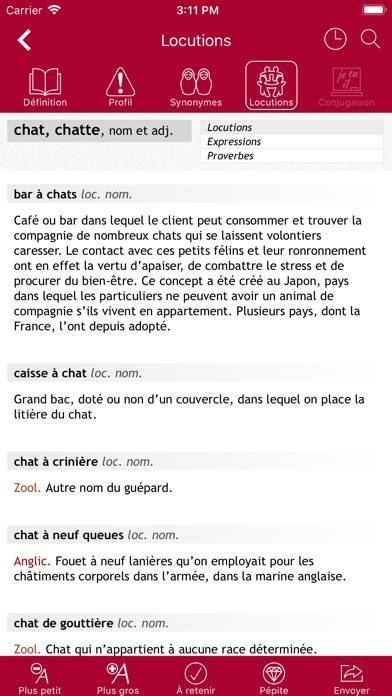 Dictionnaire Le Robert Mobile Captura de pantalla de la aplicación #6