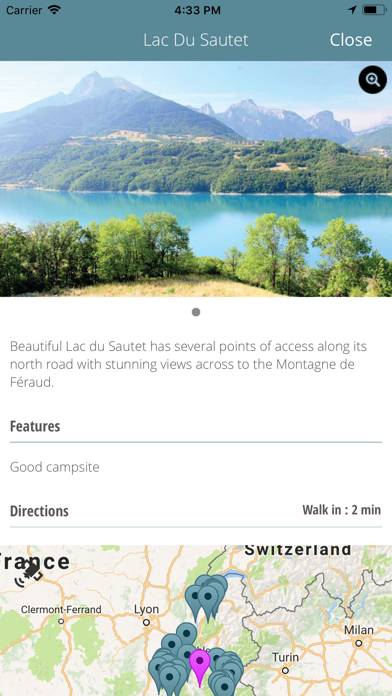 Wild Swimming France Captura de pantalla de la aplicación #3