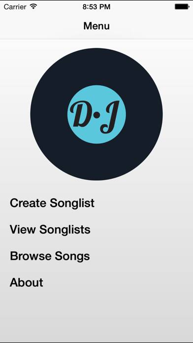 DJ Songlist App screenshot #1
