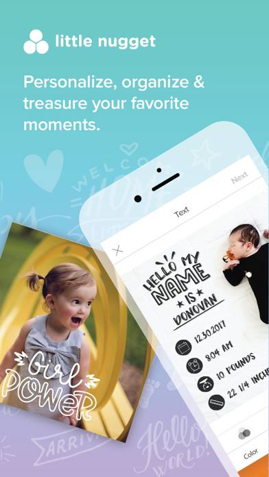 Little Nugget: Baby Milestones App skärmdump #1