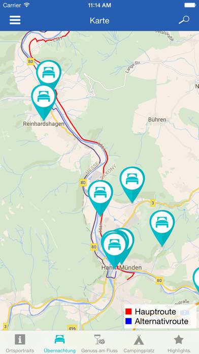 Offizielle Weser-Radweg-App App-Screenshot #3