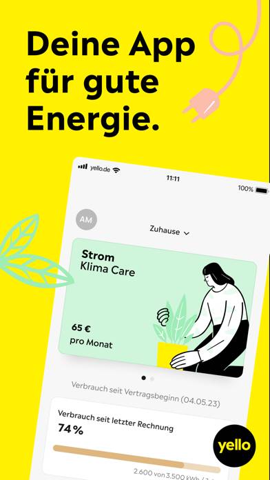 Yello App – Dein Energie-Check Bildschirmfoto