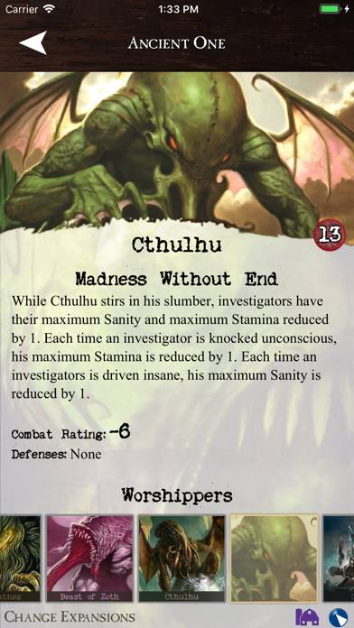 Assistant for Arkham Horror Captura de pantalla de la aplicación