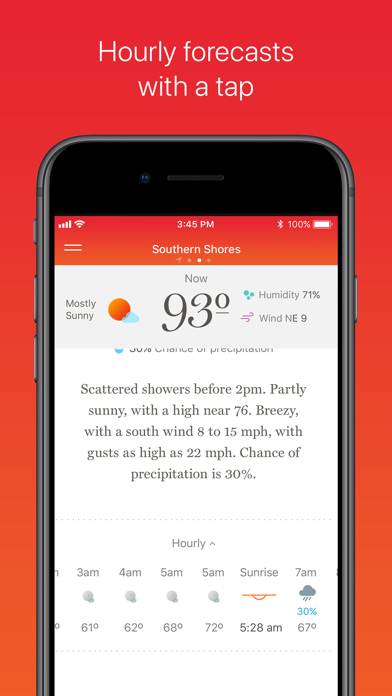 Weather Simple – NWS Forecasts App screenshot