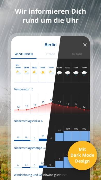 Wetter.com Regenradar & Wetter Uygulama ekran görüntüsü #5