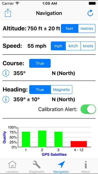 GPS Diagnostic: Satellite Test Schermata dell'app #2