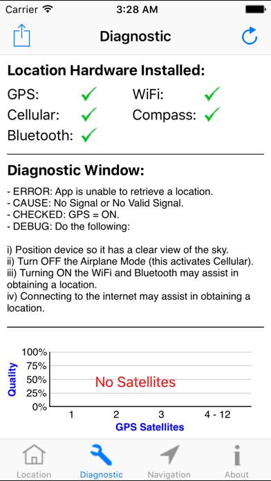 GPS Diagnostic: Satellite Test Скриншот приложения #3
