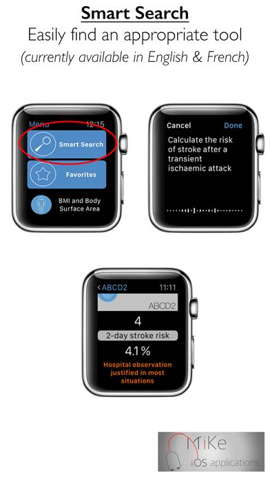 Medical Calc for Apple Watch App screenshot #2