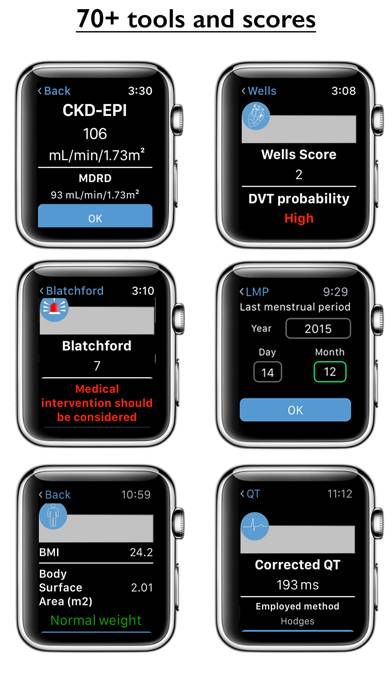 Medical Calc for Apple Watch Captura de pantalla de la aplicación #3