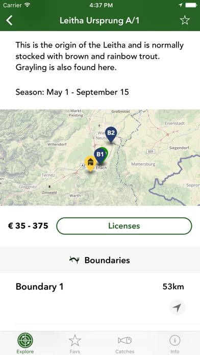 Fly Fishing Austria & Slovenia App screenshot #2
