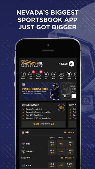 William Hill Nevada App screenshot #1