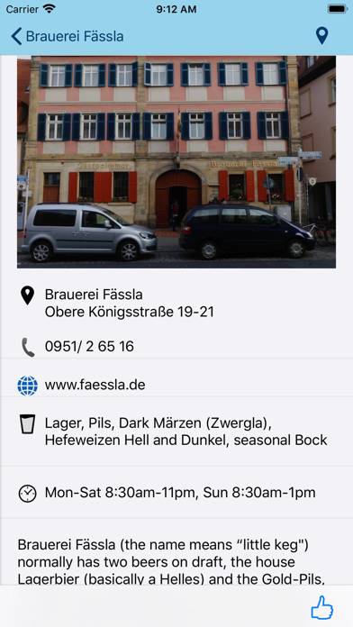 Bamberg Beer Guide App-Screenshot #4