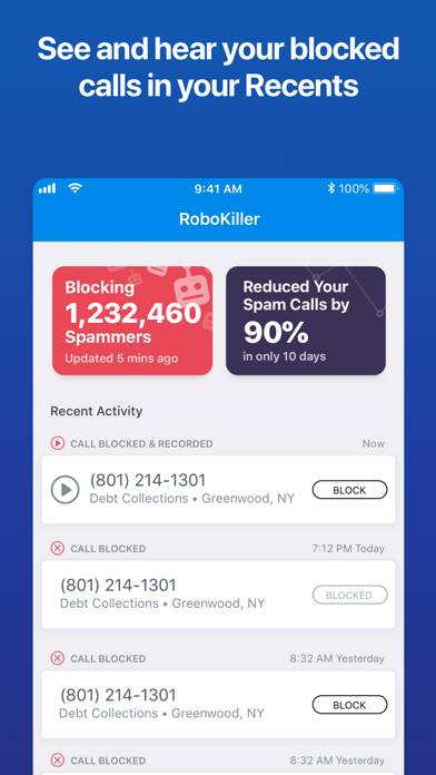 Robokiller: Spam Call Blocker App screenshot #3