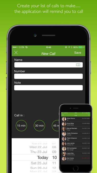Call Later Pro-phone scheduler Captura de pantalla de la aplicación #2