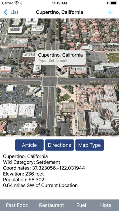 WikiPal USA App-Screenshot