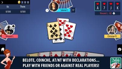Belote & Coinche Multiplayer Capture d'écran de l'application #2