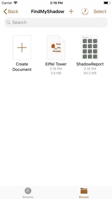 FindMyShadow App screenshot