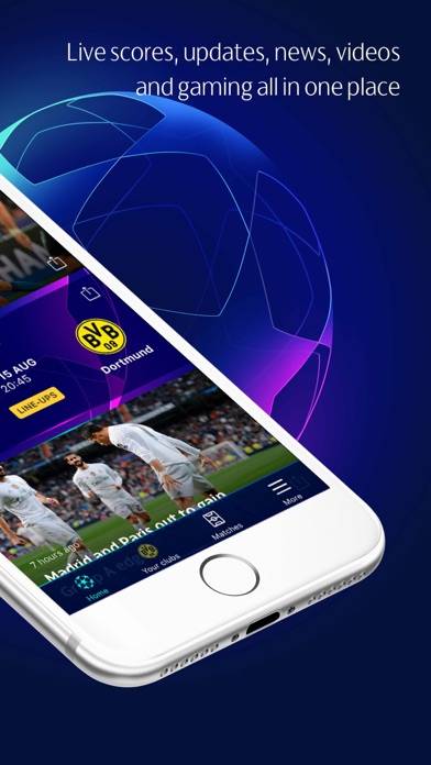 Champions League Official App skärmdump #2
