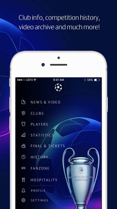 Champions League Official App skärmdump #4
