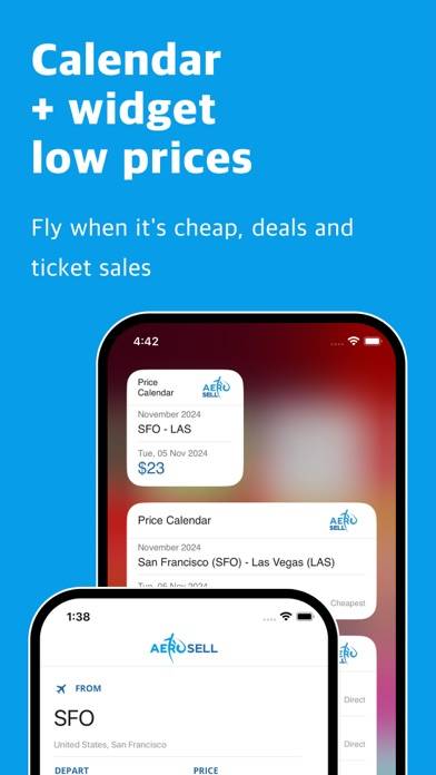 Cheap Flights online AeroSell App screenshot