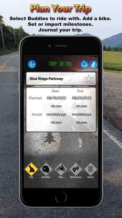 Moto Trip Now App screenshot