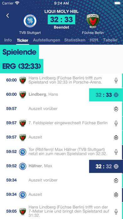 LIQUI MOLY Handball-Bundesliga App screenshot #6