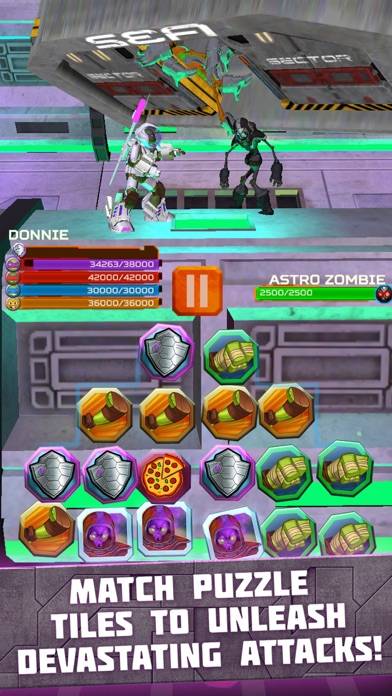 Teenage Mutant Ninja Turtles: Battle Match Game Captura de pantalla de la aplicación #3