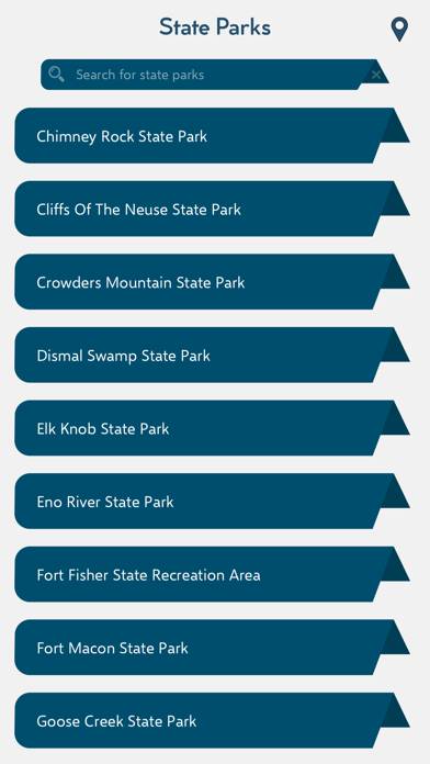 North Carolina State Parks USA App screenshot