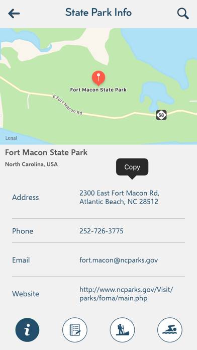 North Carolina State Parks USA App screenshot