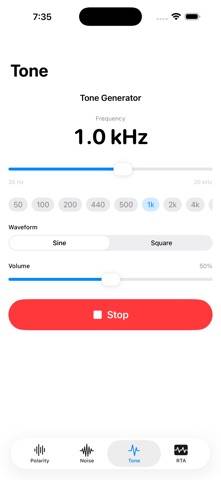 Audio Techniques|Speaker Test App skärmdump