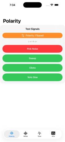 Audio Techniques|Speaker Test App skärmdump