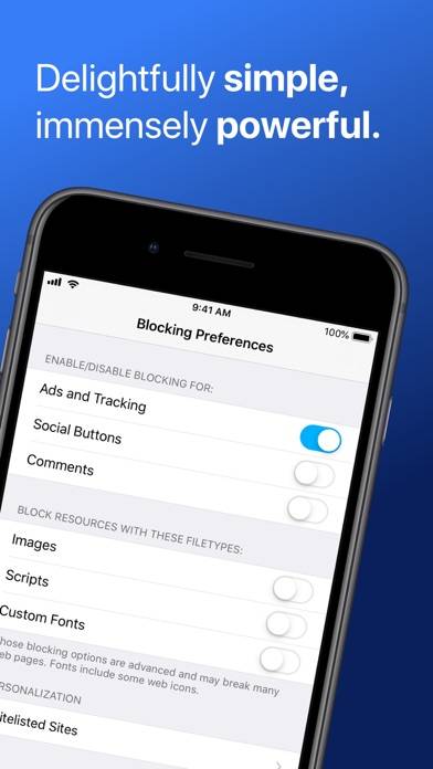 Purify: Block Ads and Tracking Capture d'écran de l'application #4