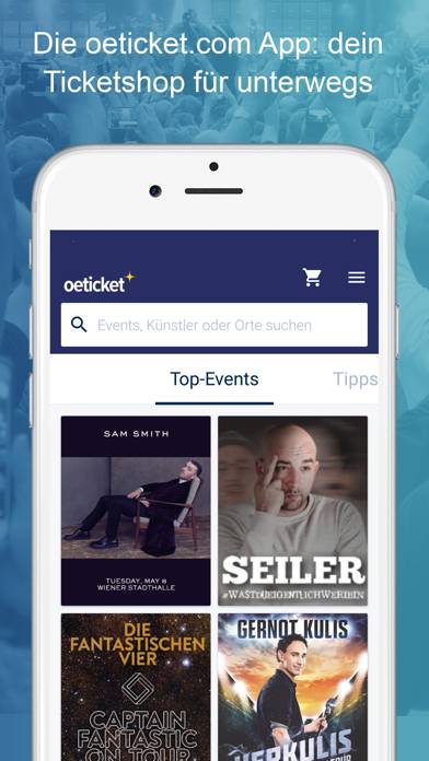 Oeticket.com App-Screenshot #1