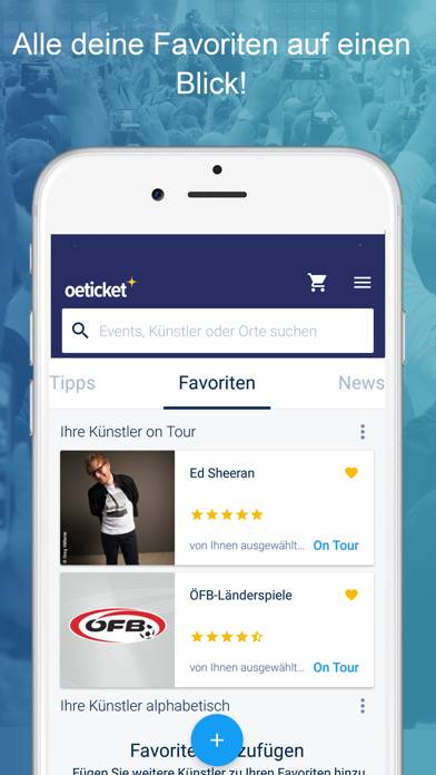 Oeticket.com App-Screenshot