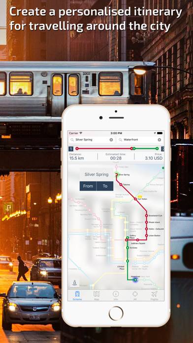 Washington DC Metro Guide and Route Planner Schermata dell'app #2