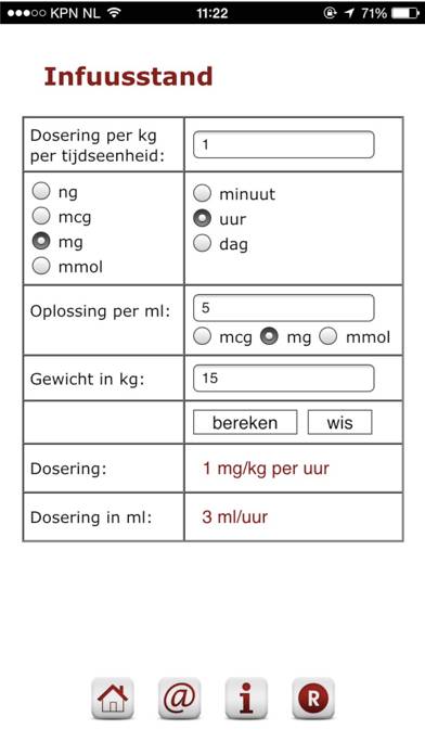 Iv-calculator Schermata dell'app