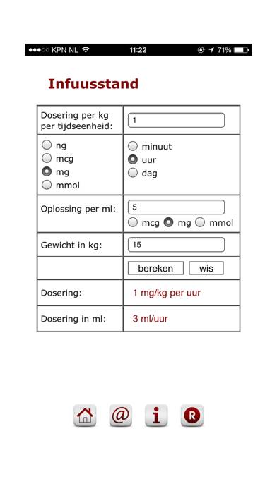 Iv-calculator Schermata dell'app