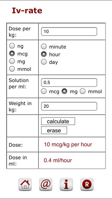 Pediatric Iv calculator App screenshot #1