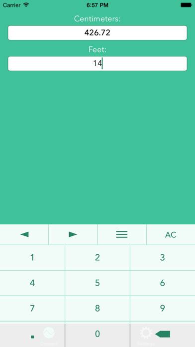 Feet To Centimeters Скриншот