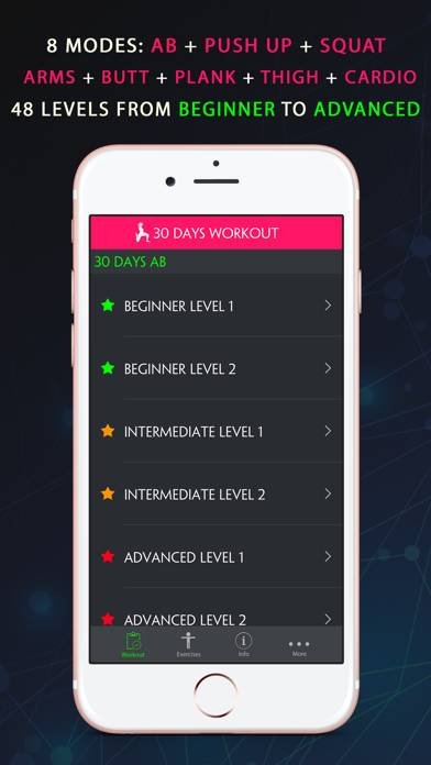30 Day Fitness Challenges ~ Daily Workout Pro App screenshot #2