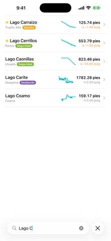 ¿Hay Agua? App screenshot