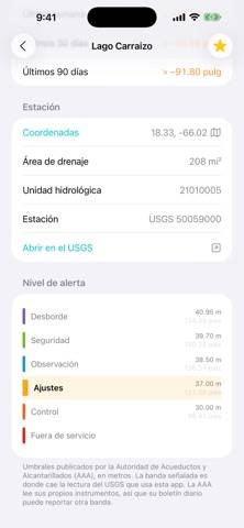 ¿Hay Agua? App screenshot