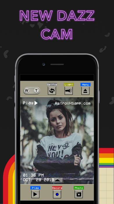 Dazz Cam & VHS Camcorder App screenshot #1