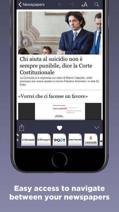 Giornali Italiani Schermata dell'app