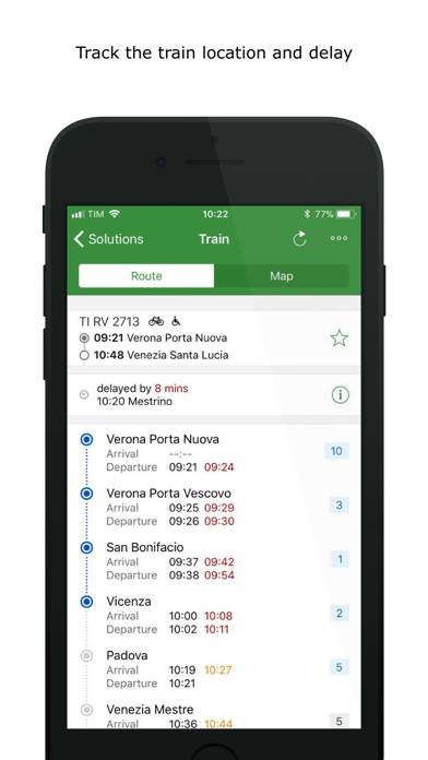 Train Timetables in Italy App screenshot #3