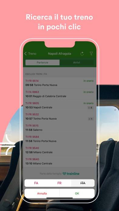 Orario Treni Schermata dell'app