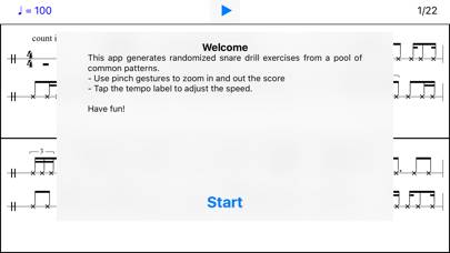 Snare Drill App-Screenshot