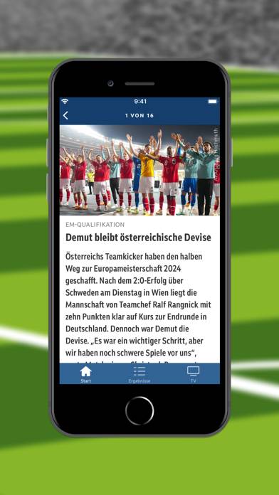 ORF Fußball App screenshot #3